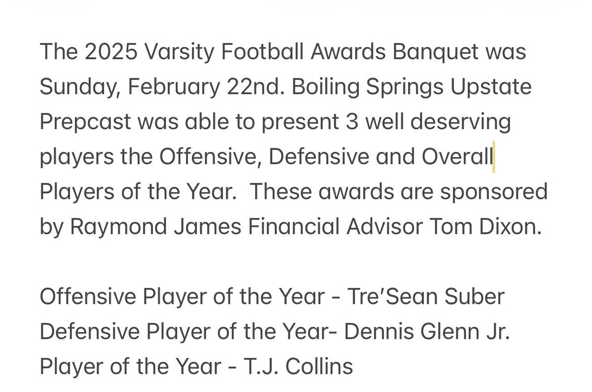 Upstate Prepcast - Boiling Springs tweet media