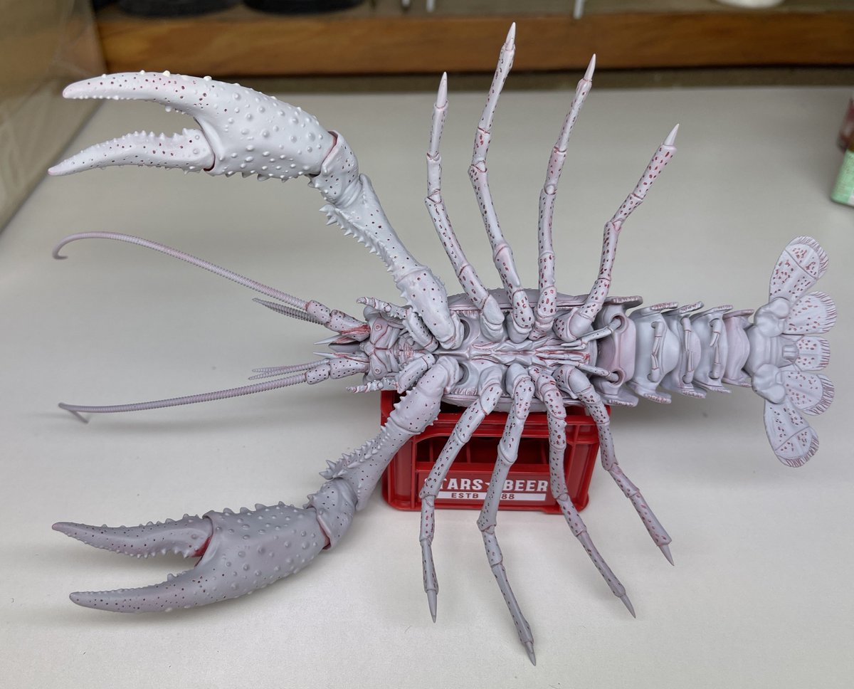 ザリガニちゃんの進捗🦀✨🦀 さぁ塗装いってみよ〜✨☺️✨ #FUJIMI