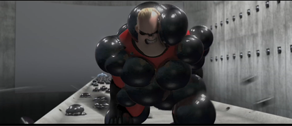 GabbingGreg's tweet photo. The superhero can't even keep his eyes open towards the end, utterly overwhelmed and humiliated by the endless barrage of black, inflating sticky gunge, finally submitting to it's power! https://t.co/sPGvhMPE7F