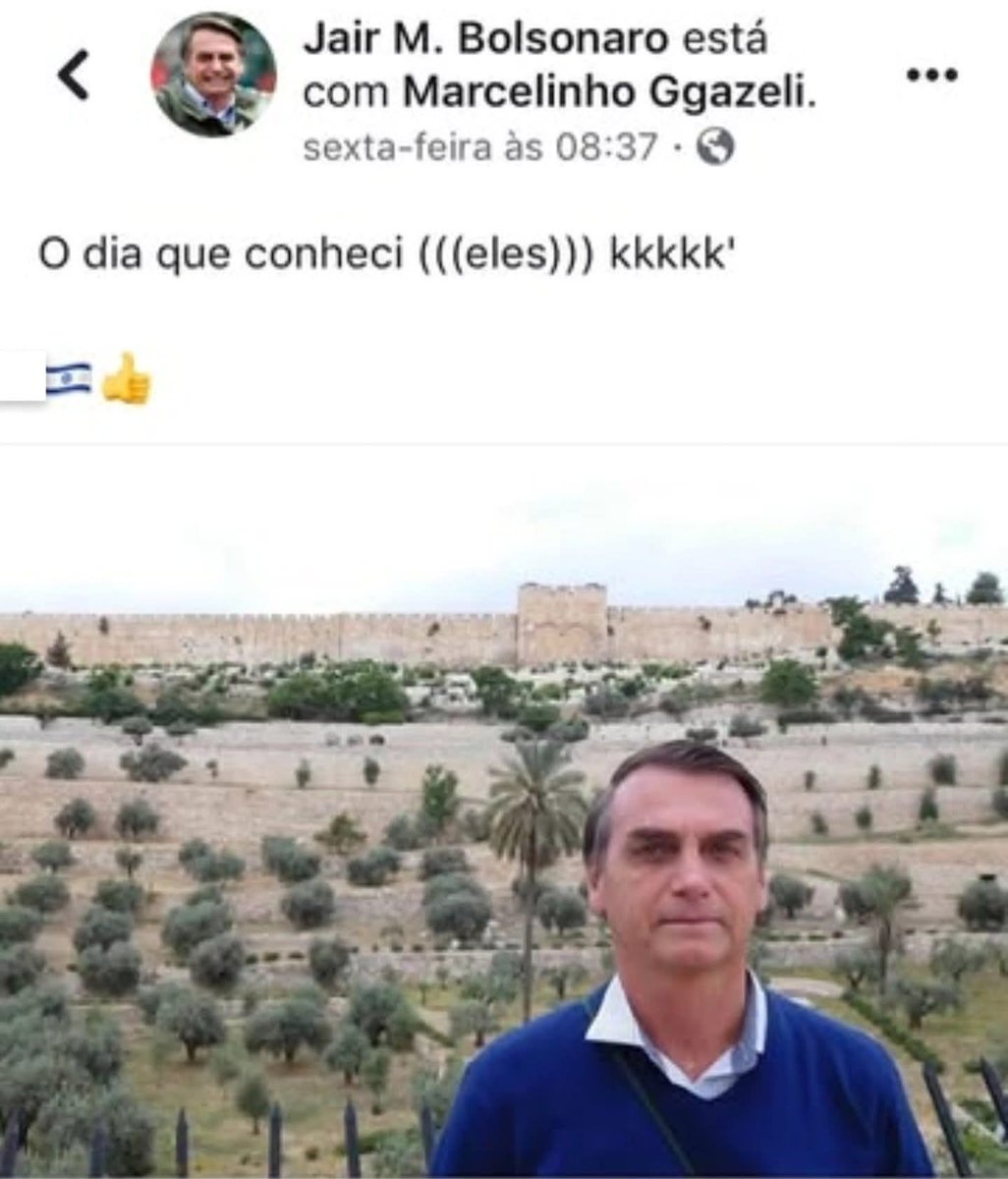 merdestinoincel's tweet photo. Bolsonaro conheceu (((eles))) https://t.co/fnU9sDH86i