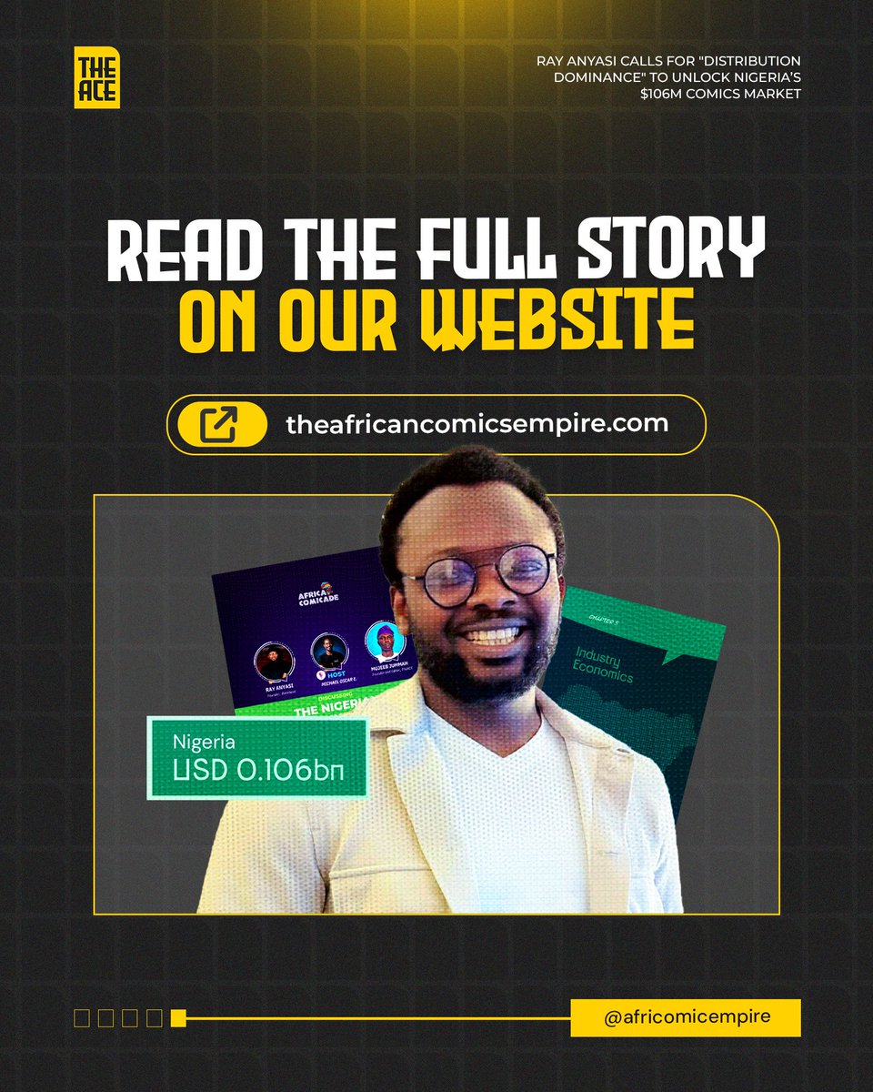 africomicempire's tweet image. ...waiting for its first builder?

Read the full story via theafricancomicsempire.com/structural-voi…
.
#TheACE #NigerianComics #CreativeEconomy #AfricanIP #Animation #Fintech #GlobalBusiness #Africacomicade #VisualStorytelling
.
3/3