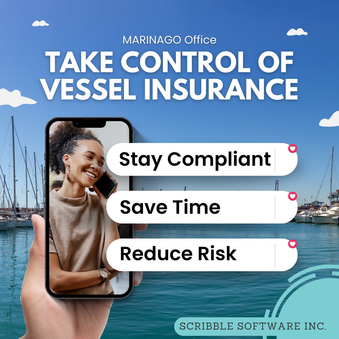 marinasoftware's tweet photo. Running a marina is complex—MARINAGO Office offers complete insurance tracking and management, so you never have to worry about lapses or missed deadlines again!

#MarinaManagement #InsuranceTracking #MARINAGOOffice #VesselCompliance #Automation #CustomerService #MarinaOperations https://t.co/H1QXbwweoq