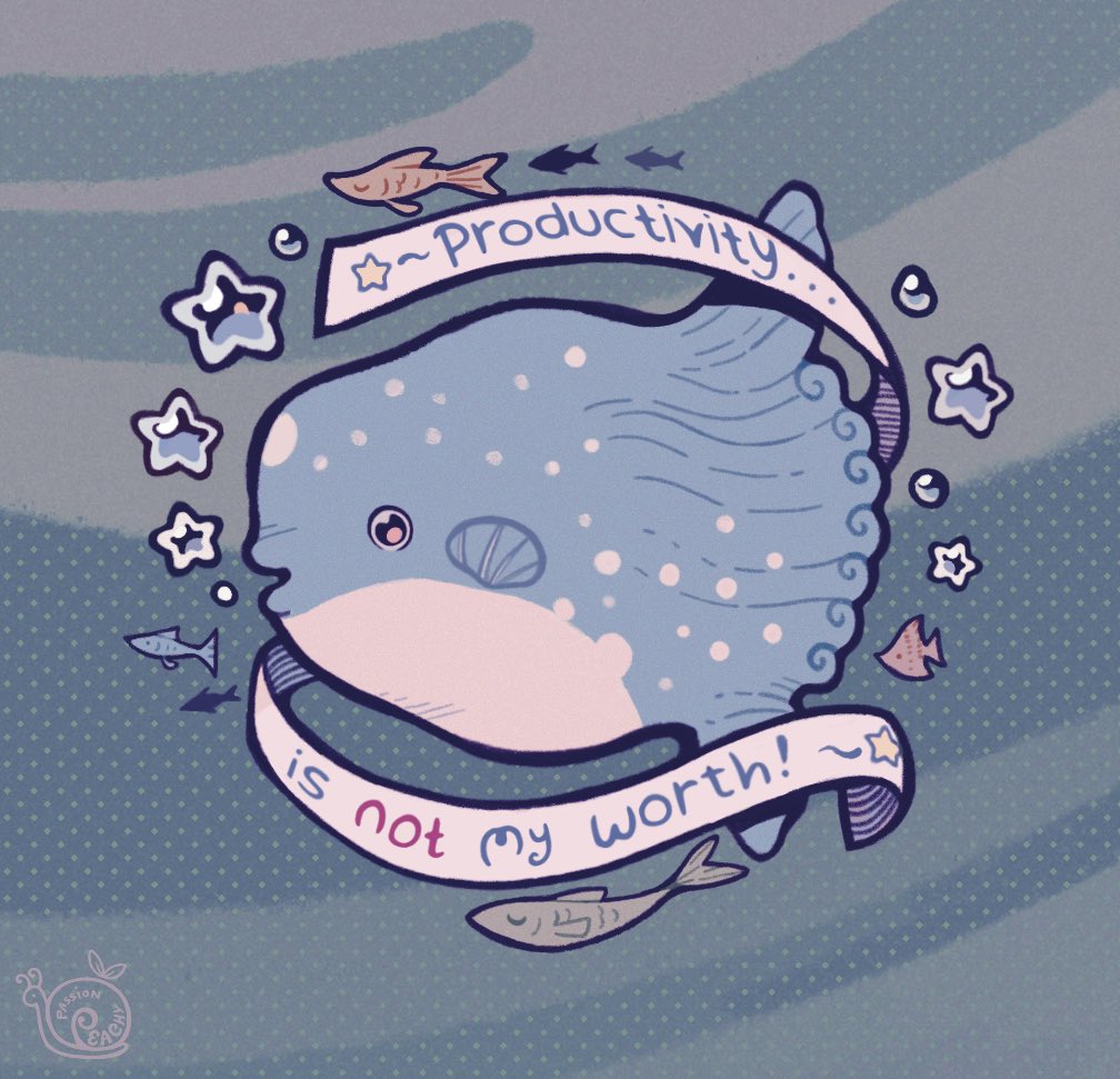 passionpeachy's tweet image. got so upset about sunfish being called “useless” animals I made this