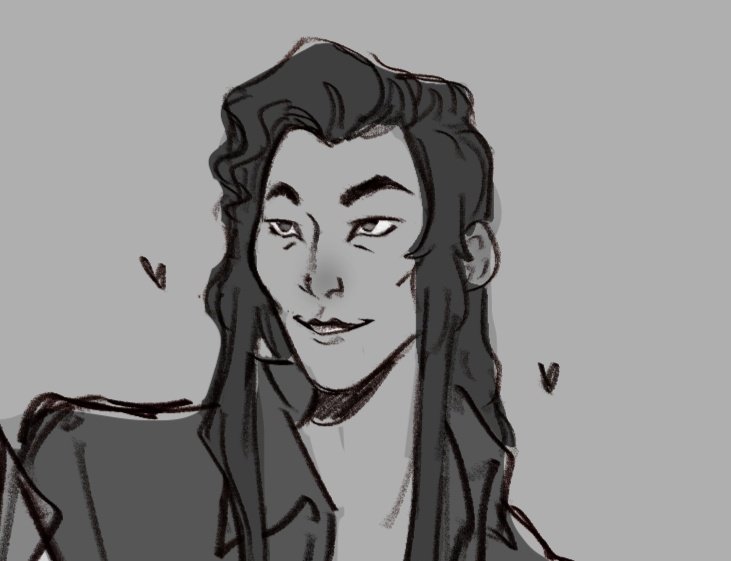 and this is a part of the au lol I won't explain myself. but I love this face i drew of mizu so I must share