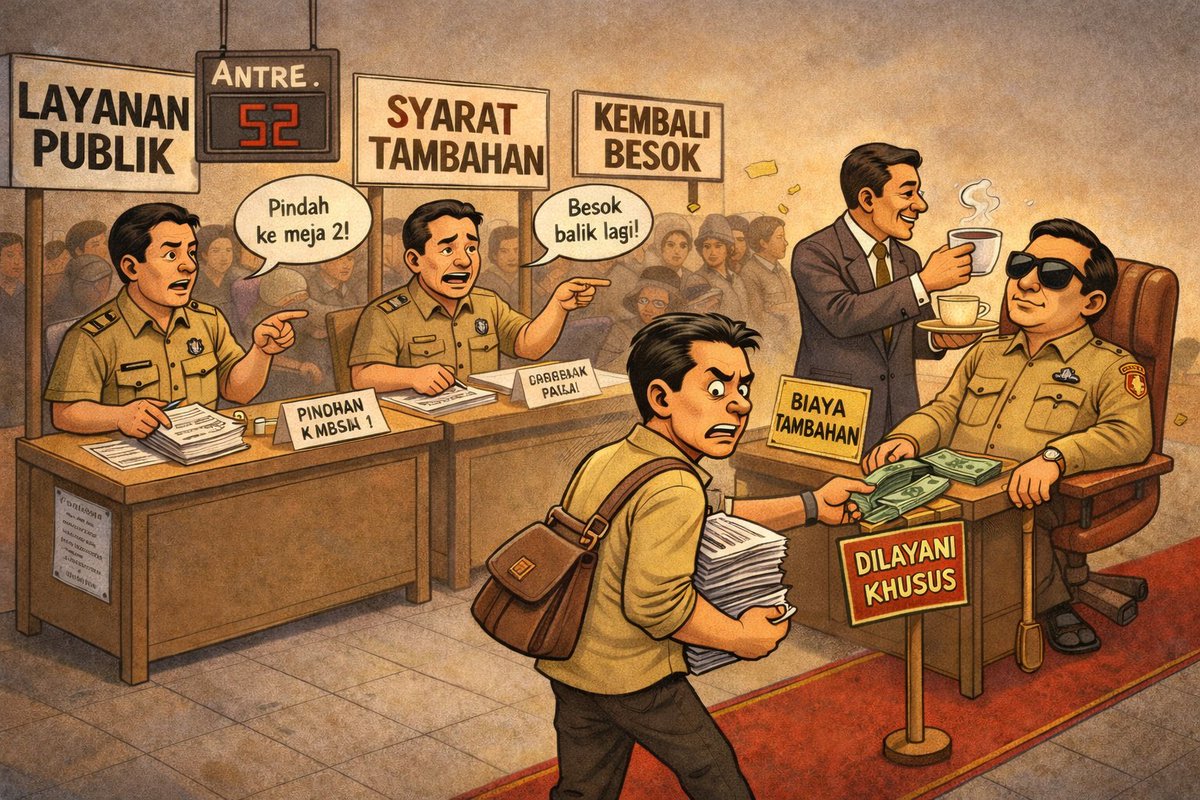 Pelayan Yang Ingin Dilayani

Dalam teori administrasi negara modern, pegawai pemerintahan sering disebut sebagai pelayan publik. Sebuah istilah yang terdengar mulia, penuh dedikasi, dan sarat semangat pengabdian. Namun dalam praktik keseharian yang dialami banyak warga, konsep