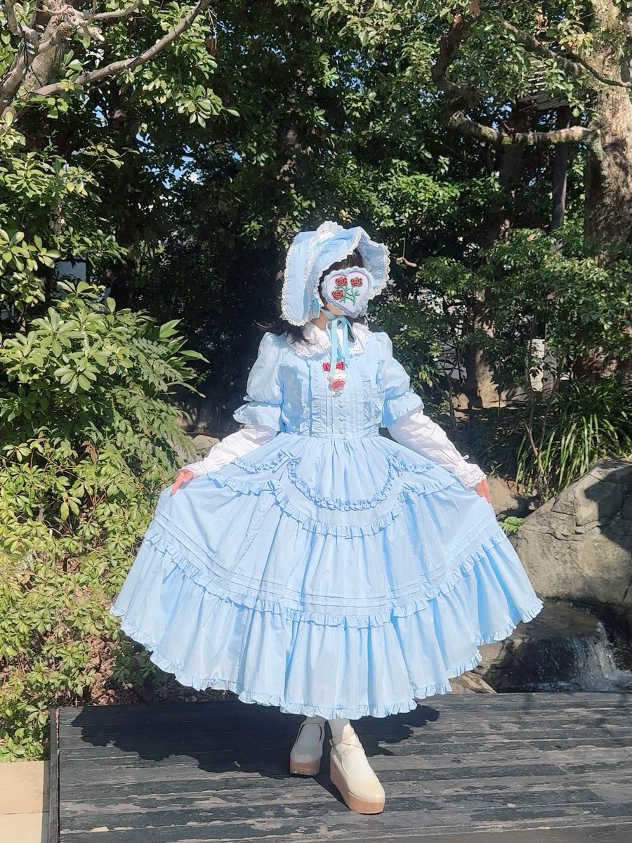 本日は晴天なり❣️
青空のワンピース🩵🩵🩵
