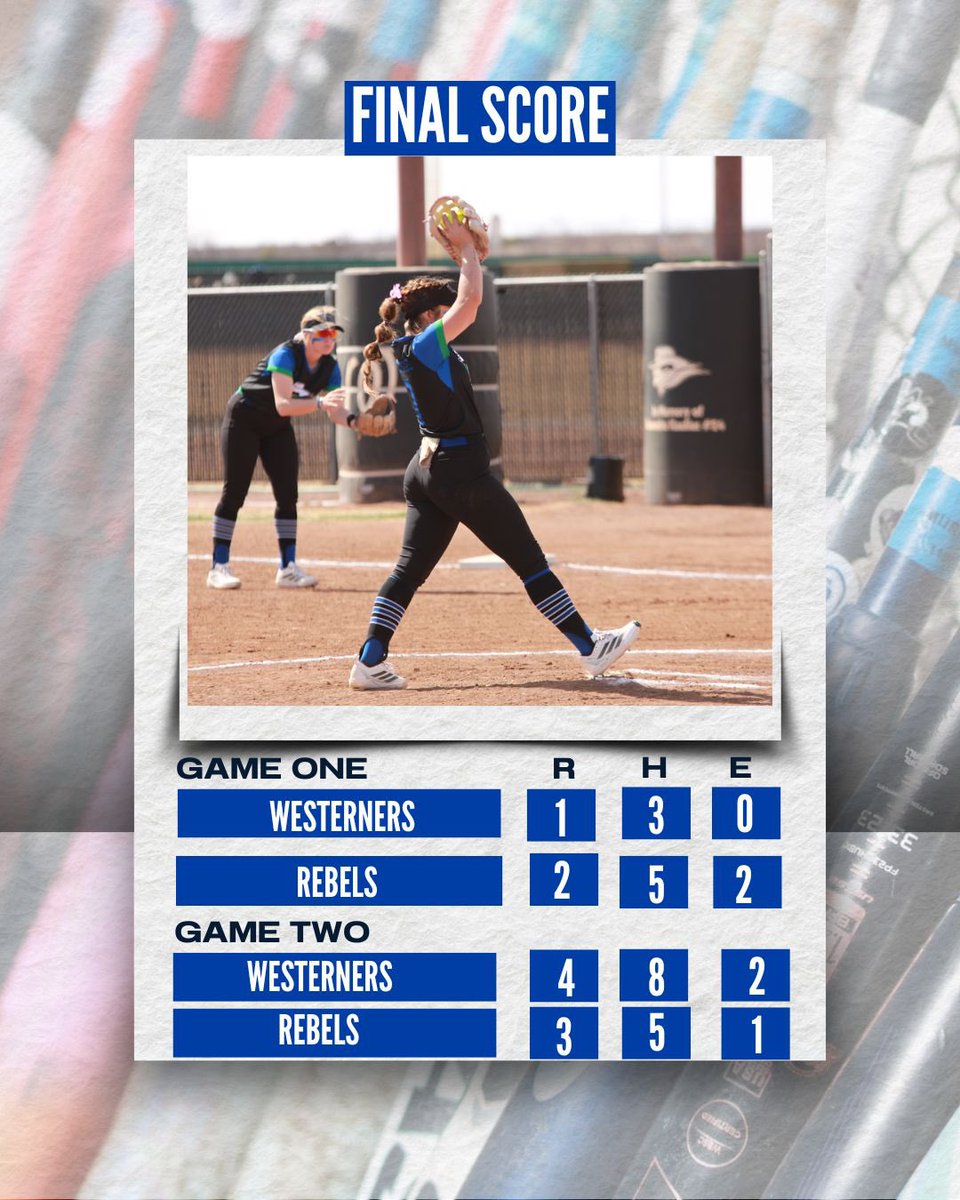 wtcsoftball's tweet photo. Sunday split for the Westerners! #BBSG TEAM24 💙💚🤠 https://t.co/95AsOdRlN7