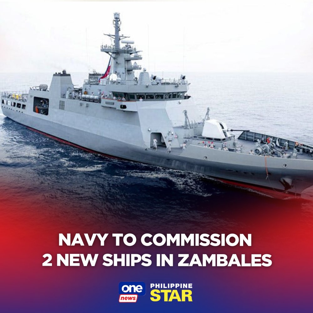 The Philippine Navy will be commissioning its newest offshore patrol vessel (OPV) and a fast attack interdiction craft (FAIC) at the Naval Operating Base-Subic in Zambales on Tuesday, Feb. 24, 2026. tinyurl.com/yx6cjtny | via <a href="/onenewsph/">ONE News PH</a>