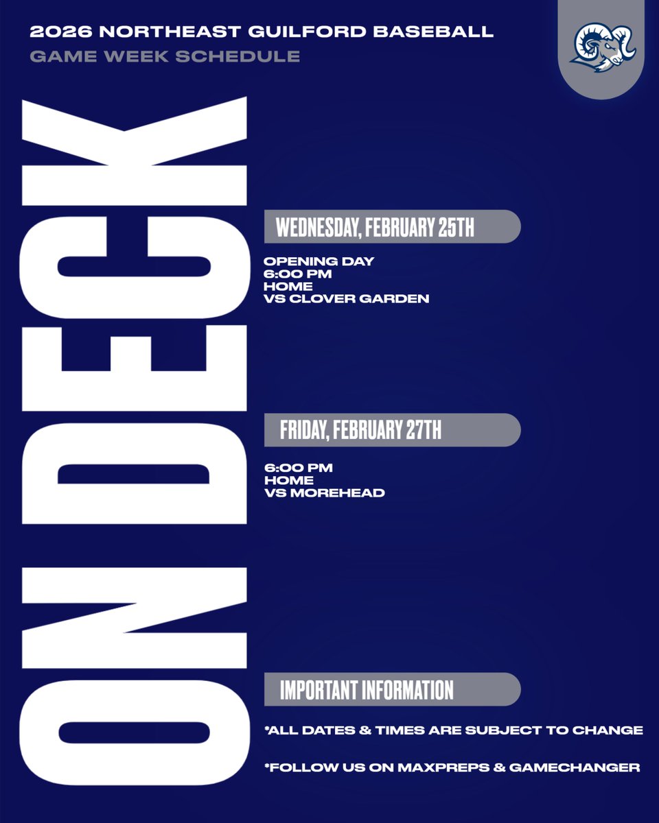 Northeast Guilford Rams Baseball (@negbaseball) on Twitter photo 