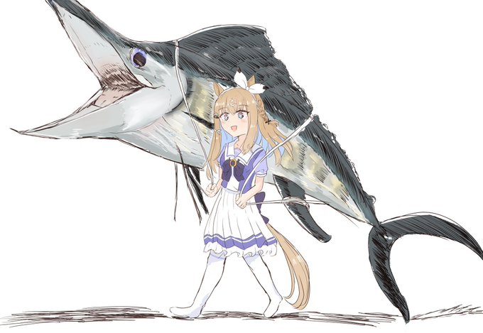 アーモンドアイちゃん実装したのでわたげさんマグロネタ再掲です。 