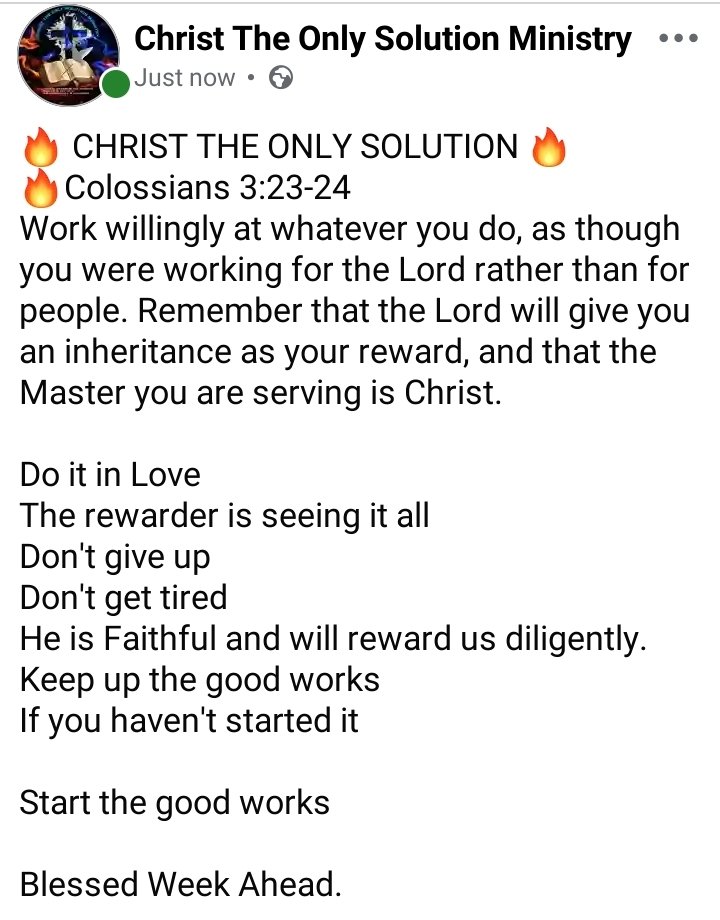 CHRIST THE ONLY SOLUTION PLATFORM (@ONFORGOD) / Posts / X