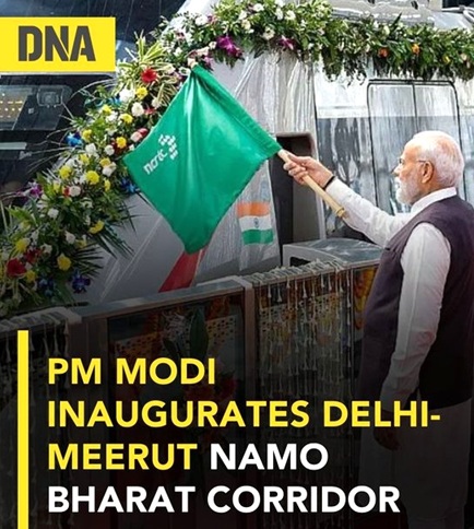 Extraordinary money &amp; time is wasted on these nonsensical train-flaggings by Modi.. It is not just to hog the limelight... the "Paranoid Pervert" simply cannot think of anyone else being given the REAL credit for even mundane achievements..