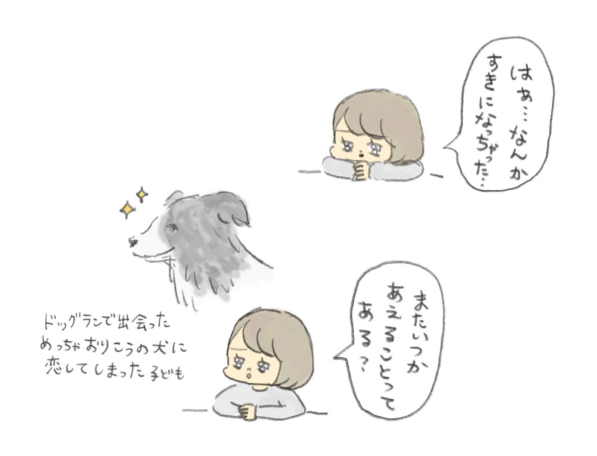 ドッグランで出会っためっちゃおりこうの犬 