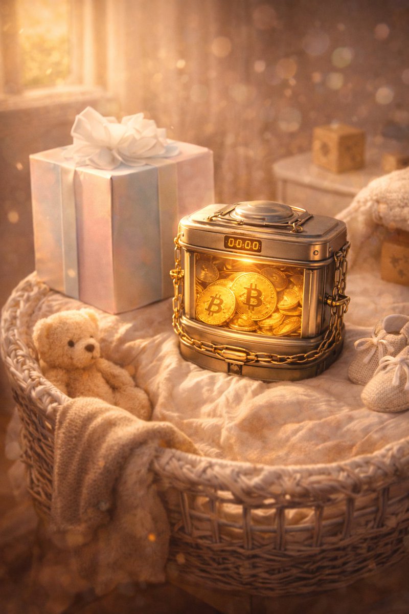 Recently, over coffee a business owner told me this:

One of their team members had a baby.
So the staff pooled together and created a gift using
Smart Contract Giving, powered by bc1q21 —
locked to release when the child turns 16.

Not just a baby gift.
A future waiting for