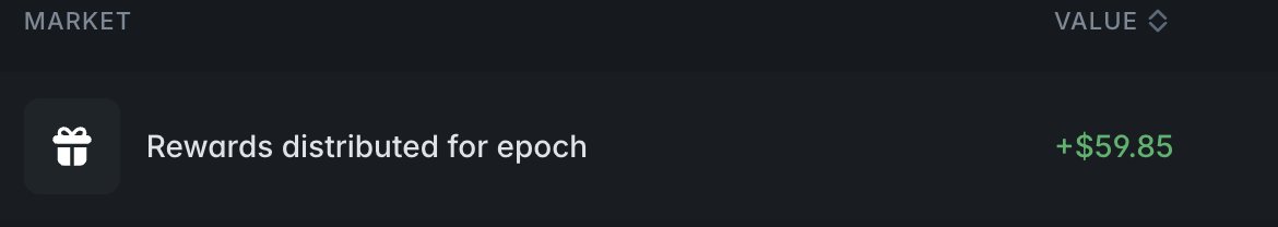 GN🌙 small weekend grind LPing rewards on <a href="/Polymarket/">Polymarket</a> 

Not much but still something for a couple of hrs spent 💰

LOCK DA FACK IN