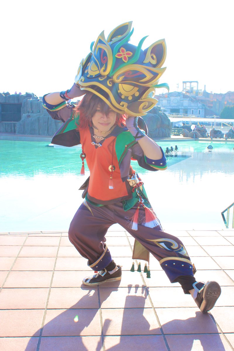 「先週はウェンツァイも丸まっちゃうような寒さだったのに、今日はすっかり春だな。こういう日は体が勝手に動く！」

撮影者様:<a href="/LjT1ESaoQ429759/">ピックとニック</a> 

#ラグコス #原神 #嘉明