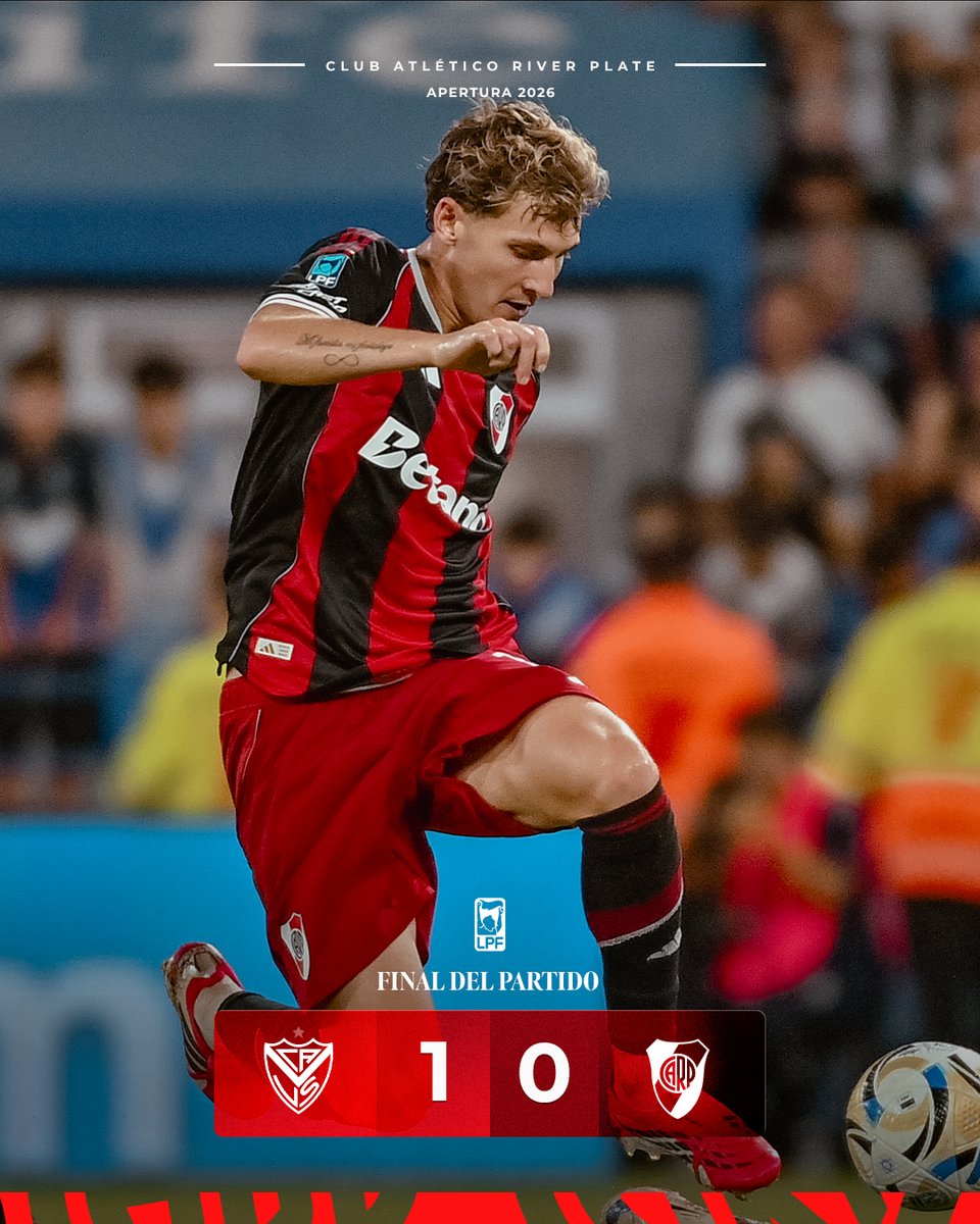 Final del partido. Vélez 1 - River 0

#VamosRiver ⚪🔴⚪