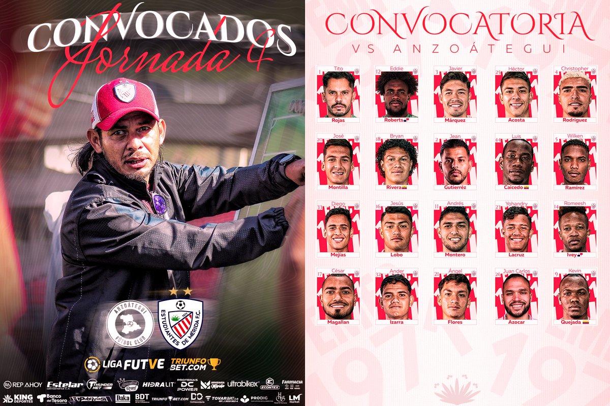 ¡𝘾𝙤𝙣𝙫𝙤𝙘𝙖𝙩𝙤𝙧𝙞𝙖! 📋🔴⚪ Estos son los elegidos por el profesor @pulgagomez 👨 ...