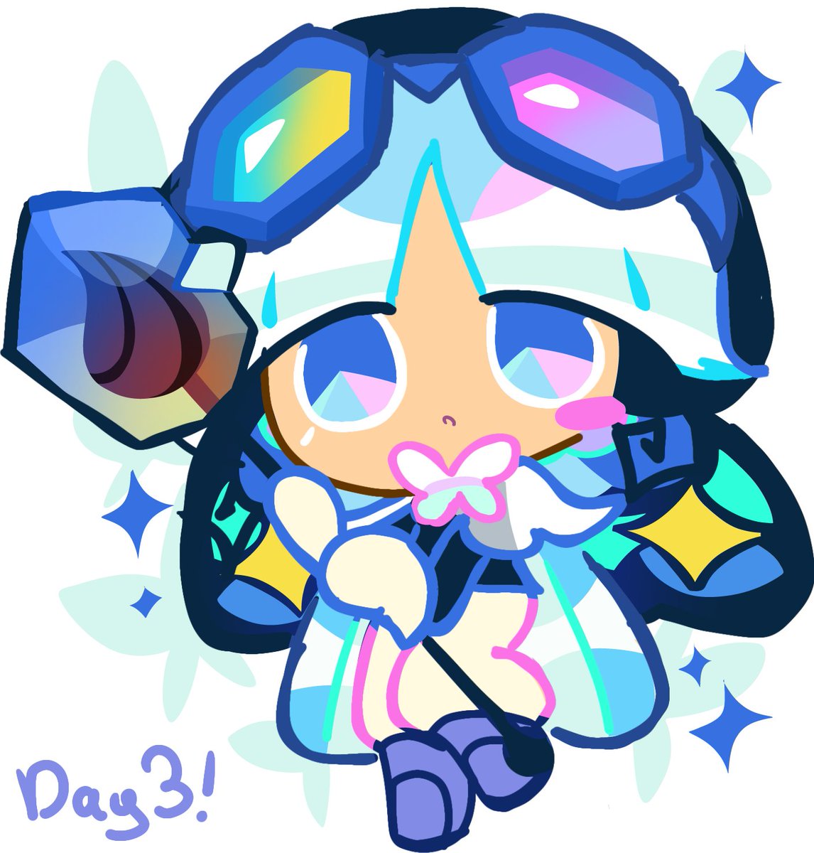 Day 3 of daily Sugar Glass Cookie drawings!