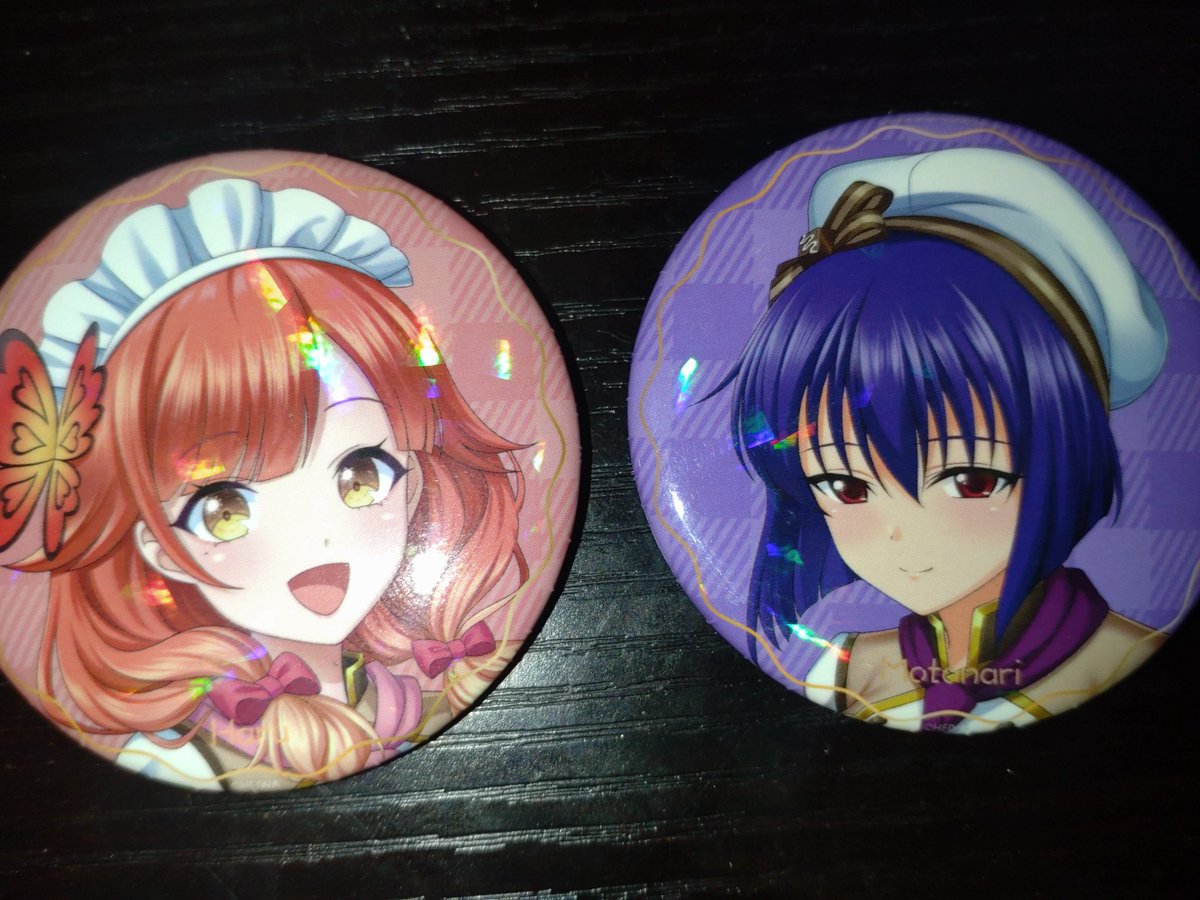 ハルルナバレンタインショップ🍫💕で買った缶バッジ、3つ買って10%の