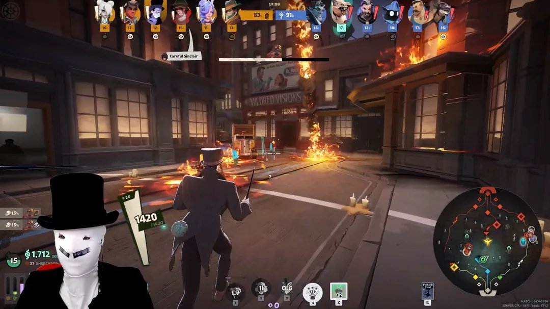 Warframe's creative director Rebecca Ford <a href="/rebbford/">rebb ford</a> cosplaying Sinclair on stream today.