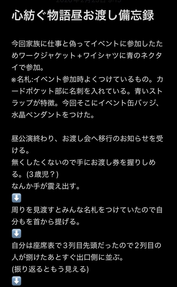 人生で初めて追っかけ始めた最推し声優さんの初ソロイベントのグッズ
