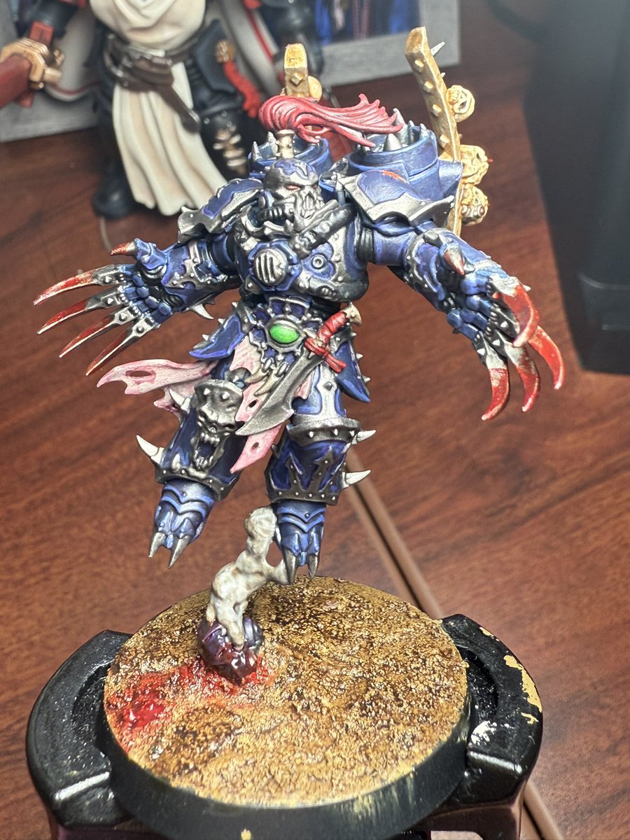 TreemeisterT's tweet photo. Hey @moricalliope do you like the space marine I painted https://t.co/V3MJHCJbTA