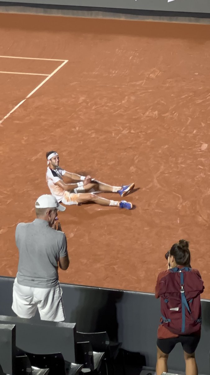 josemorgado's tweet photo. Tomás Etcheverry wins his first career title after beating Alejandro Tabilo 3-6, 7-6(3), 6-4 in the Rio Open final.

Does it in the most epic fashion:
-  cameback from set &amp; break in the final
- played 5 sets today, won 4
- finished the week 5-0 in tiebreaks 

Special moment. https://t.co/kHCSVmRqz3