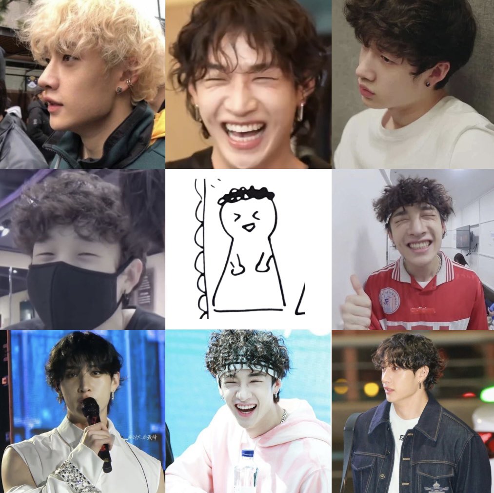 channieverses's tweet image. chan’s drawing of himself is so accurate