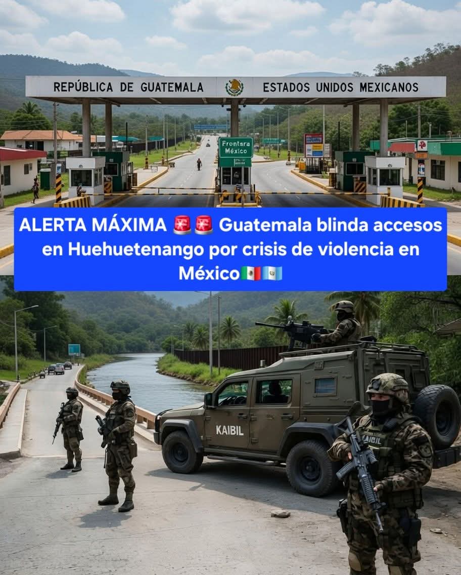 Herman5818Pb's tweet photo. #alertamaxima 🚨🚨Guatemala blinda accesos en Huehuetenango por crisis de violencia en México
El gobierno de Bernardo Arévalo blinda las fronteras ante la crisis que vive México. Y que posibles carteles contrarios a qué Bernardo Arévalo defiende puedan llegar al territorio.

Ante la violencia que sacude México, el Ejército de Guatemala activó patrullajes en aldea El Camojá, La Democracia, Huehuetenango. La Quinta Brigada de Infantería, junto a fuerzas civiles, refuerza controles para frenar el paso de grupos criminales y proteger a la población. Autoridades piden calma y denuncias inmediatas.👇👇👇👇

#URGENTE_COMPARTAN #ULTIMAHORA  🇬🇹🇲🇽