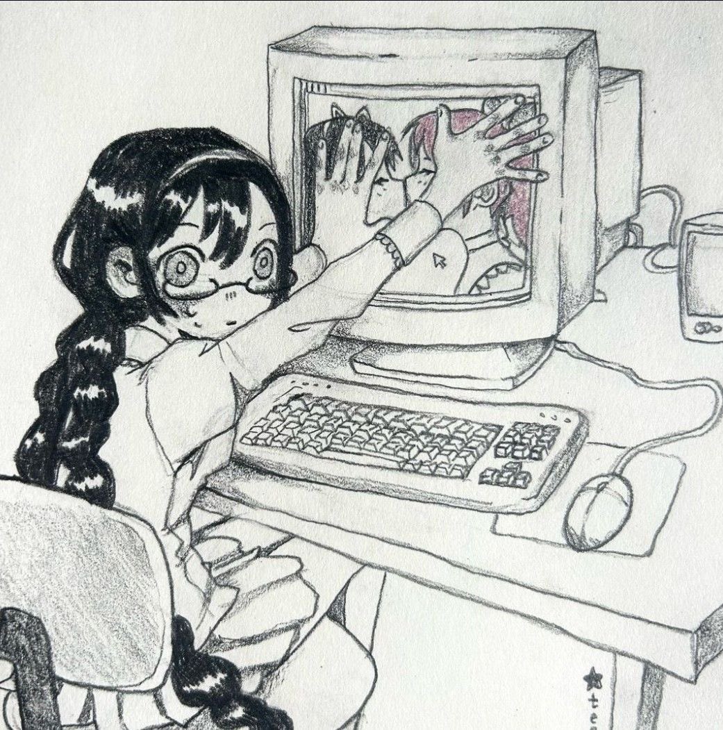 Love being a girl reading yuri alone in my room