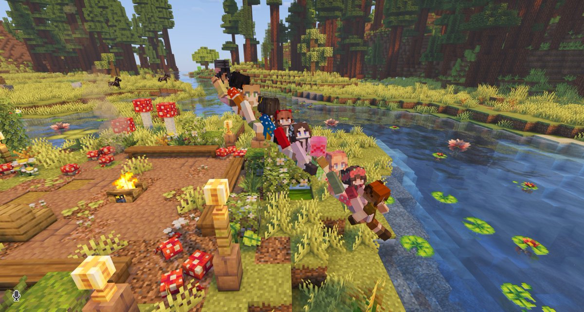 HobbitHillsSMP's tweet photo. The girlies are all hopping on for something.... whether it's cozy or cursed - We'll let you decide 🐛
#Minecraft #HobbitHillsSMP https://t.co/p4yRX1qGxl