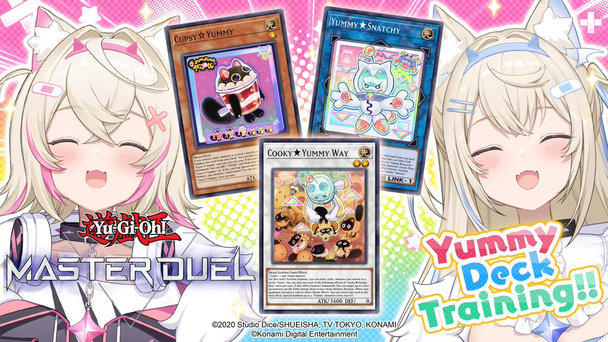fuwamoco_en's tweet image. We built our deck and are ready to train!!  ✨ We’re going to be the yummiest duelists if we get lots of lovely + sweet help from you (we need it)! BAU BAU〜！！🐾🩵🩷

【Yu-Gi-Oh! MASTER DUEL】
yummy yummy yummy 🐾 
▶︎ youtube.com/watch?v=U7eJ0P…

#TeamSPLittleKnight #FUWAMOCO