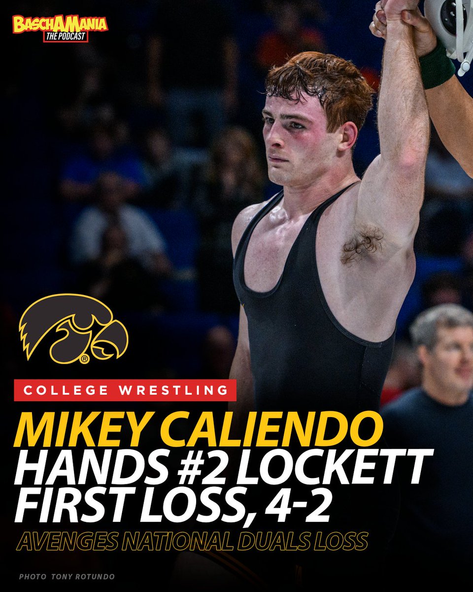 #4 Mikey Caliendo avenges his National Duals loss to #2 Dee Lockett as he gets the 4-2 win &amp; hands Dee his first collegiate loss. Cowboys up 17-8.