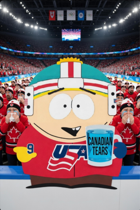 Romeotheonek's tweet image. Bring out the Canadian tears, bring out the Canadian tears.
They're so yummy 🤣
Also, remember the United States won 
Scoreboard 
🏒🥅🇺🇸🥇🇺🇸🇺🇸🥇🇺🇸