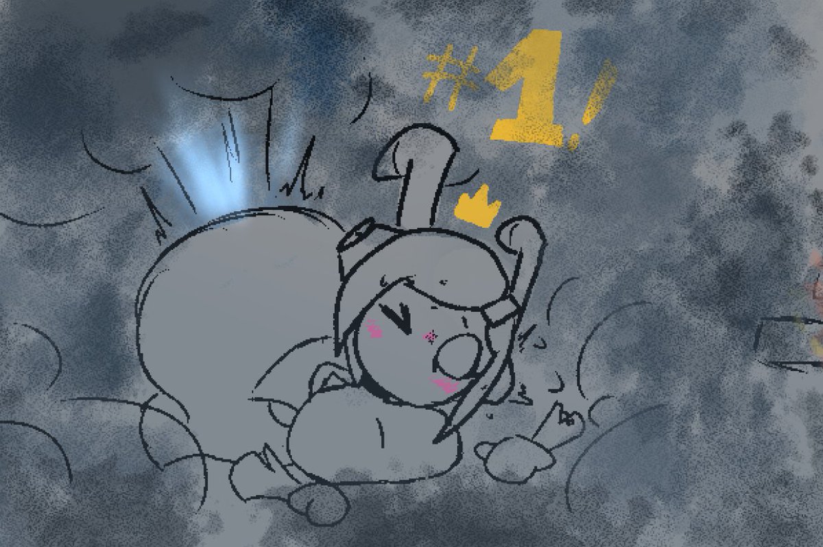 eh, said less posts but i had a little time on my hands and wanted to say sorry for losing the file LOL

enjoy this at the very least.. she got that speed boost to compensate her heavyweightness! she uh... still has more boost.. thats not gonna stop any time soon, will it?