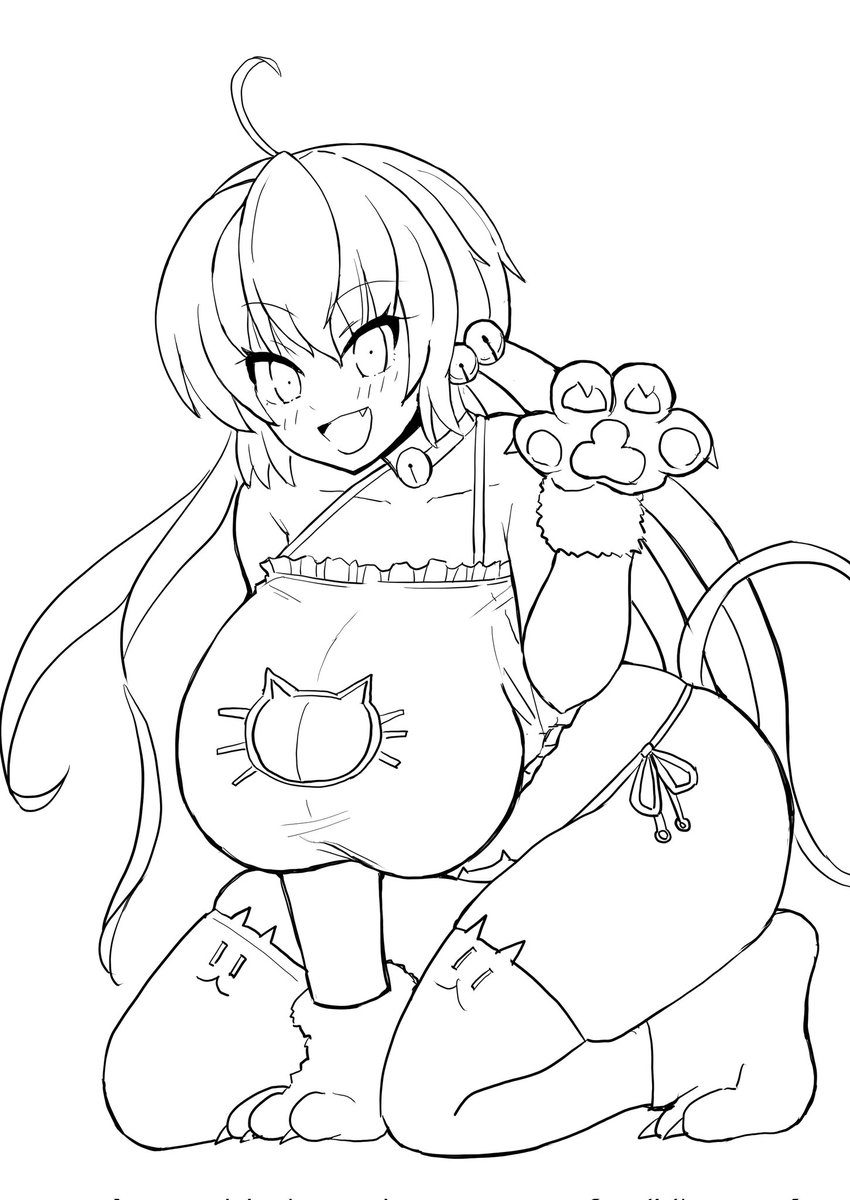 mede32548882's tweet image. 線画を抽出しました！ここからペン入れです
今日は乙女しない！絶対！
でもちょっと外出したいですね
少しだけ…先っちょだけ…
ダメダメダメ！
って葛藤なんてありません！