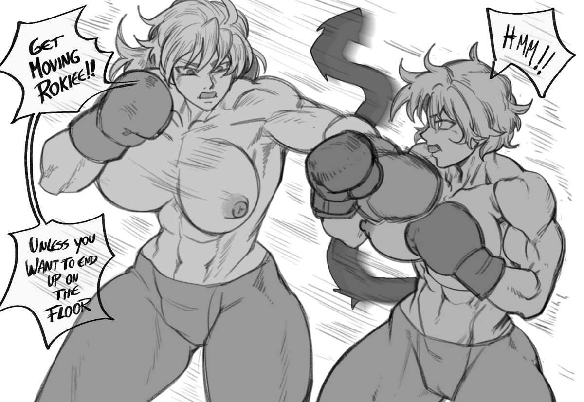 Boxing~

- Kaie and Milly "Santana" Scratch,  having a fun moment :3

COMMISSION - FOR <a href="/Miles_Scratch/">Eder Alejandro Carmona Patiño</a>