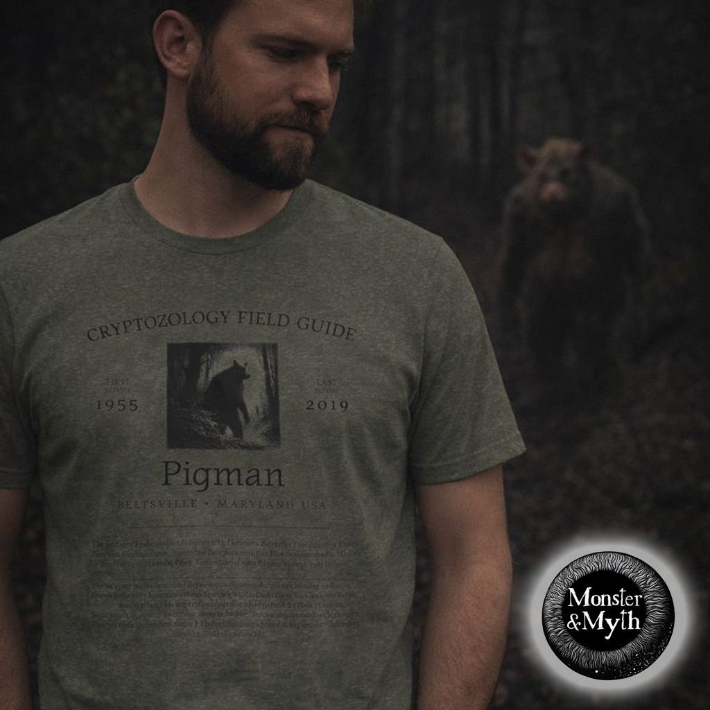 MonsterAndMyth's tweet photo. The Pigman of Maryland has entered the Cryptozoology Field Guide. π
A roadside legend since the 1950s β passed down through warnings, dares, and things heard in the woods.
New cryptids added.
Explore β https://t.co/dJAA608VVe
#MonsterAndMyth #Pigman #CryptozoologyFieldGuide #UrbanLegend #WeirdAmerica #CryptidFashion #AmericanFolklore #Maryland