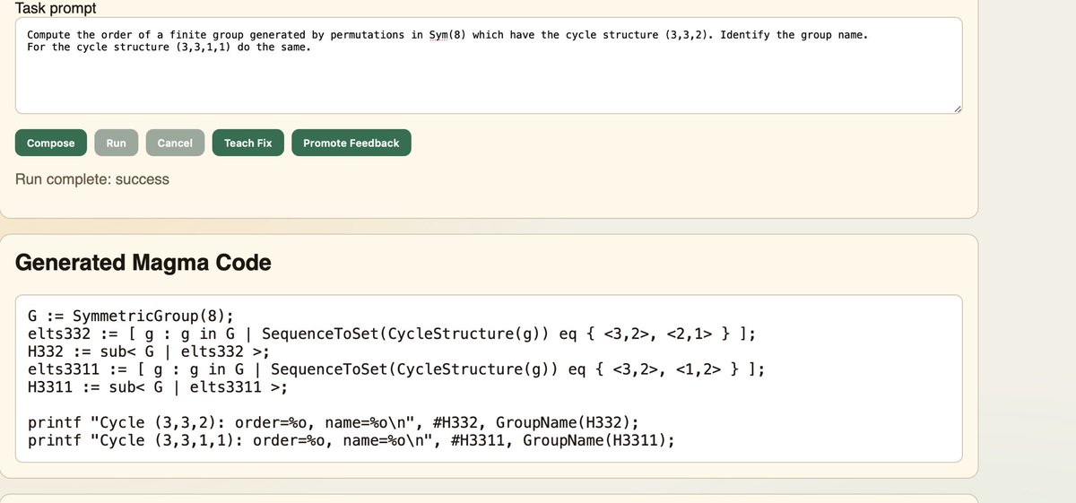 I wrote a Magma computer algebra composer which automatically writes ...