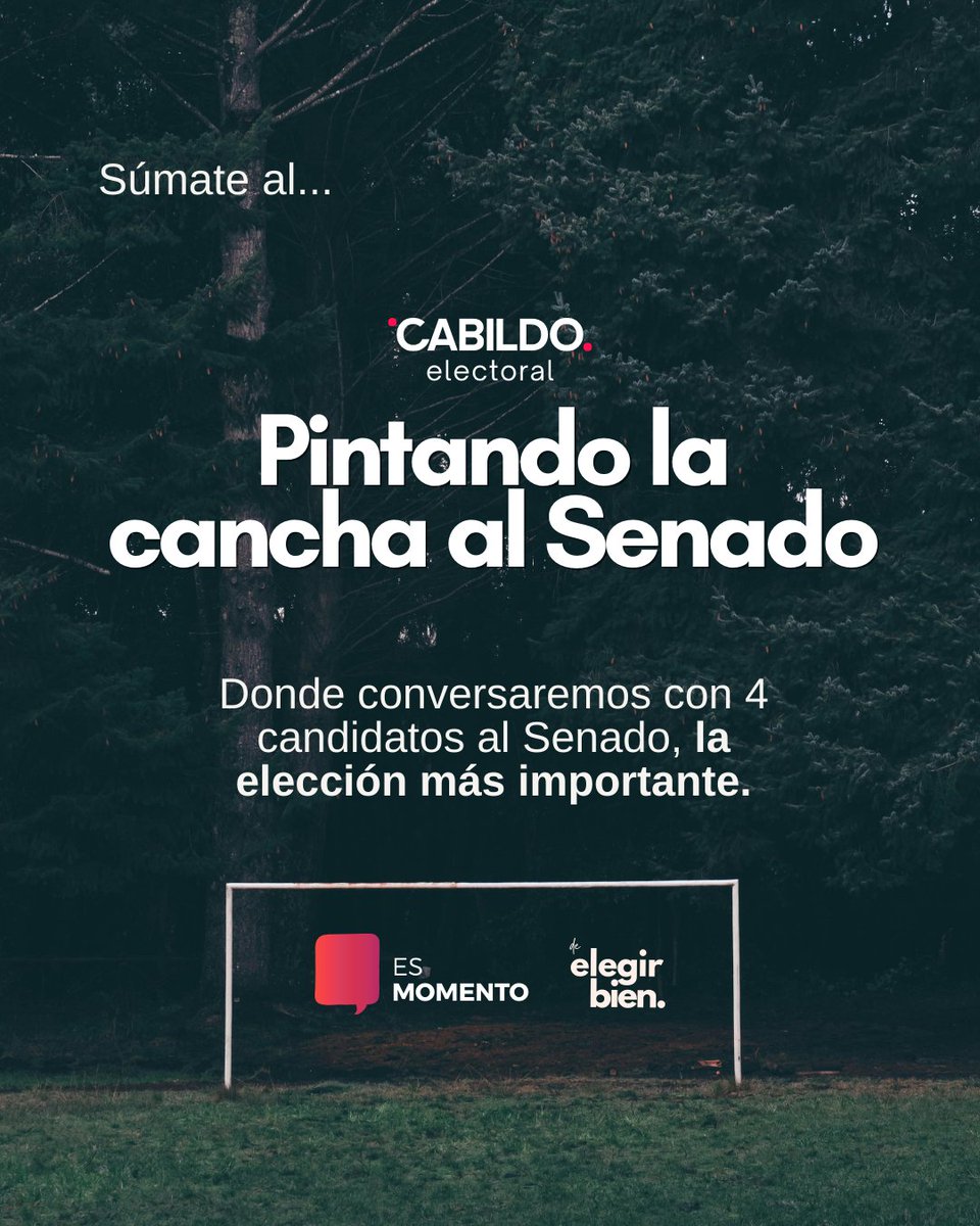 EsMomento_pe's tweet photo. ¿Aún no sabes por quien votar en el Senado nacional? Ven al Cabildo electoral: Pintando la cancha al Senado, donde conversaremos con 4 opciones clave.

📆 MIE 25 Febrero - 6:30 pm
📌 Auditorio CAFAE

🔗 Inscríbete aquí: https://t.co/ZtlXZeqgTe

#elecciones2026 #Senado #EsMomento https://t.co/84v7tZ6L6a
