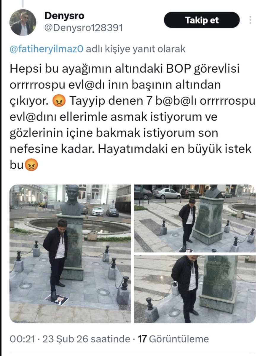 Şu saatlerde alınsa iyi olur, iftara kadar çoktan işi biter. Ümit Özdağ’ın yardımcısı Fatih Eryılmaz’a söylüyor bu lafları, tanıyor mu, onun da ifadesi alınmalı. Zafer Partisi FETÖ’cülerin bu müptezel çakalları örgütleyip güttüğü yer oldu ve kapatılmalı. #ZAFERPARTİSİKAPATILSIN