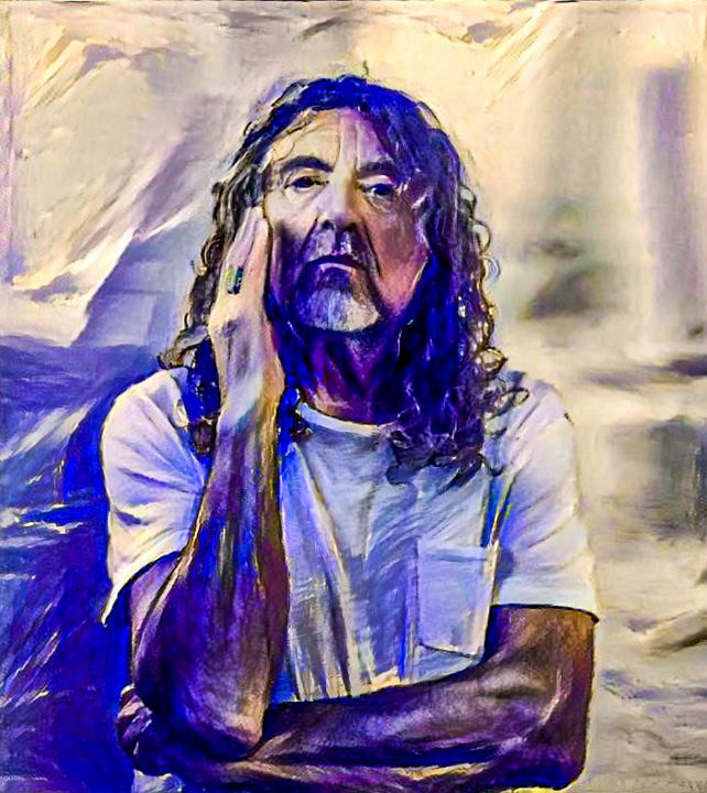 Greenwarrior22's tweet photo. Art of the Day! "Robert Plant". Buy at: https://t.co/V6eebOxDir https://t.co/hNBepBIHI3