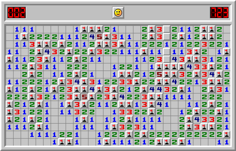 지뢰 두 개 남았는데 정답이 뭘까...