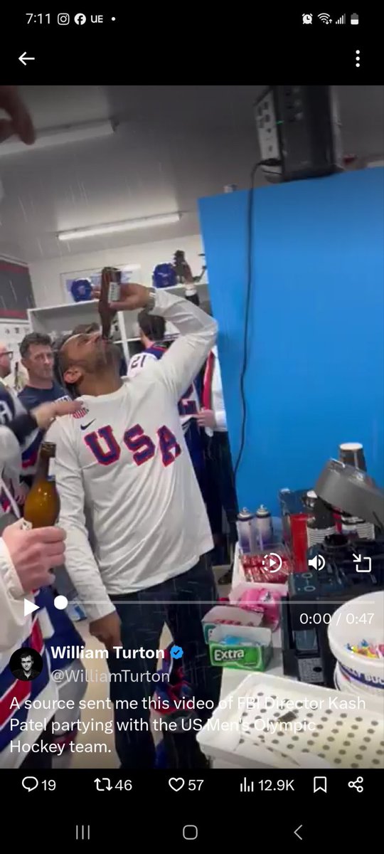 PeteHegsLiver's tweet image. Our FBI Director, seen here Hegsething a beer and getting wasted with winners of the Olympic gold medal that he had nothing to do with while traveling in a government jet on our dime.
#ThisAdministrationIsShameless
#corrupt #embarrassing