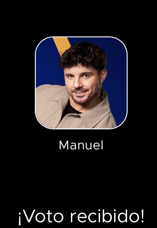 AngelaPorteroCF's tweet photo. A por el DUELO 🛡️ ⚔️ 

Todo el mundo a votar en la APP por MANUEL. 

Don Carlos Lozano merece llegar a la final y llevarse el maletín 💼 

MANUEL FUERA ❌ 🏡 

Pásalo 📲 

#GHDUOCuentas7 https://t.co/kzzlvfngAI