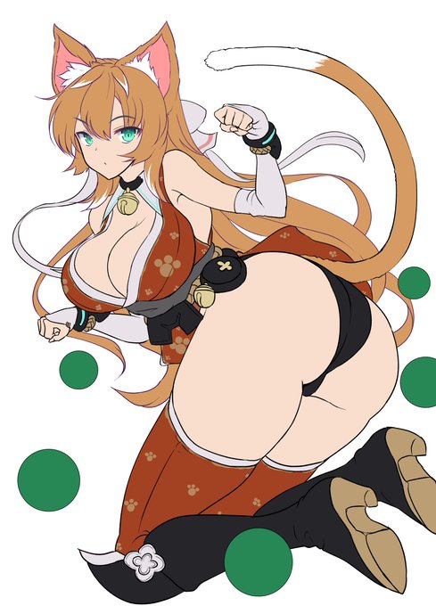 来年までお預けもなんだし、せっかくだから猫忍者描く 