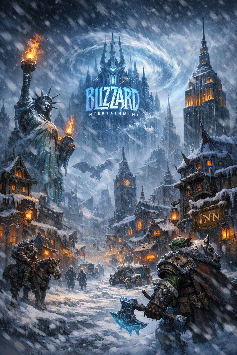 The news says, “Blizzard is coming to New York.”

A 40-year-old immigrant hears it…