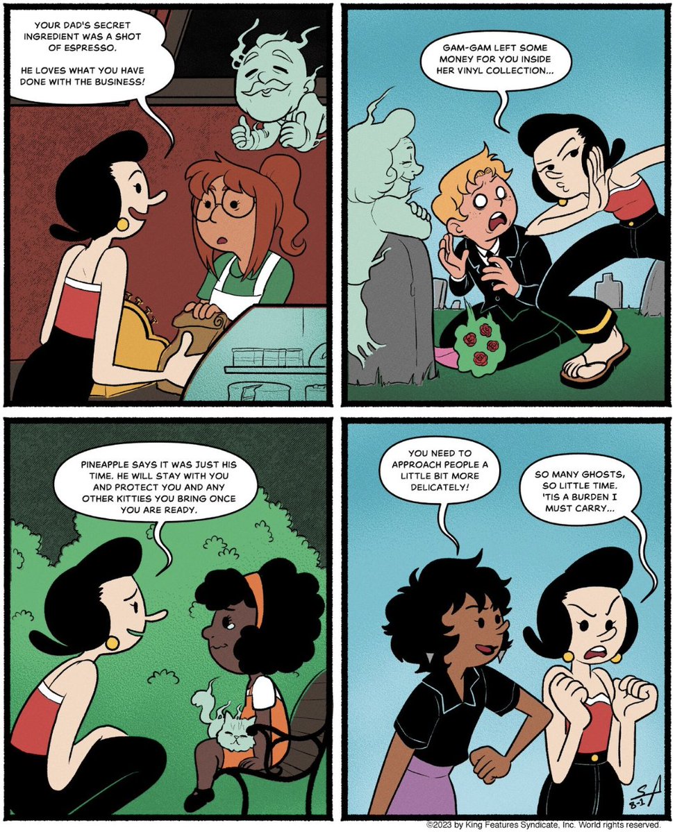 OliveOylLoves's tweet image. I'm a medium and here to help! 👻

#OlivetheMedium #OliveOylComics