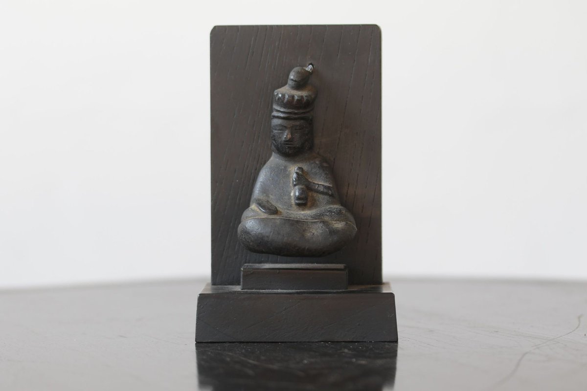 銅造十一面観音頓首坐像掛佛 像高 9cm 古裂會 第147回入札オークション